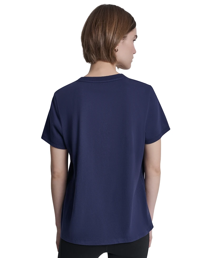 Dkny Sport Women's Collegiate Medallion Logo T-Shirt