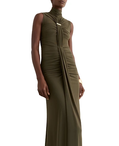Reiss Women's Ruched Sleeveless Maxi Dress