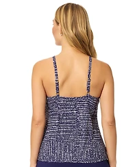 Island Escape Women's Cali High Neck Underwire Tankini Top, Macy's Exclusive