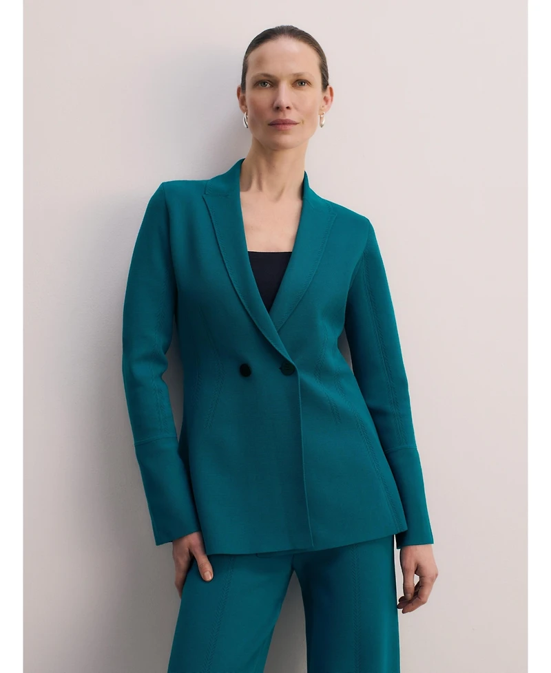 The Fold Women's Somerton Sculpt Knit Blazer