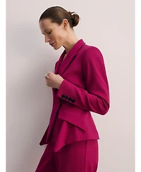 The Fold Women's Merida Sculpt Stretch Crepe Blazer