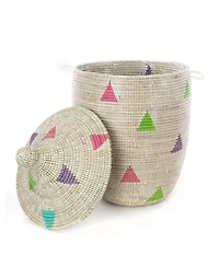 African Modern African Modern, Large Teranga Triangles Hamper Basket