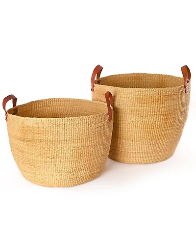 African Modern, Nesting Storage Baskets, Set of 2