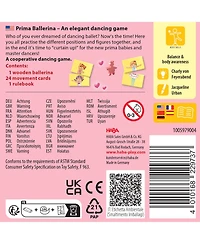 Haba Prima Ballerina Mini Game: Perfect Travel Games for Kids Ages 4-6, Ideal Ballerina Gifts and Fun Board Games for Kids