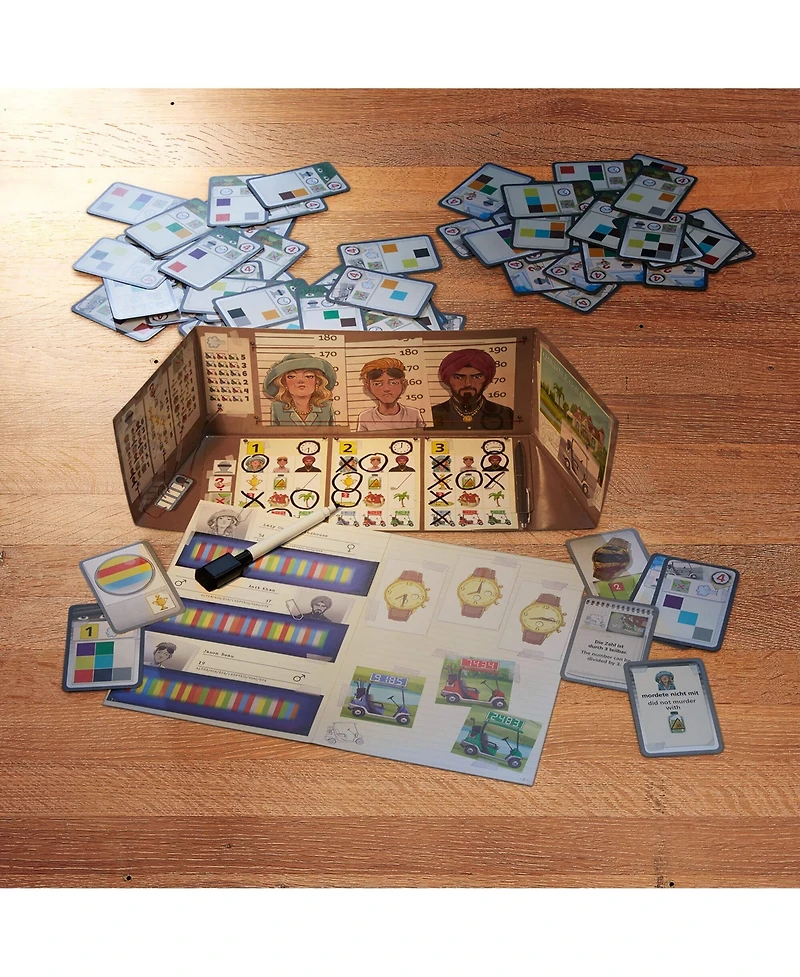 Haba The Key: Murder at The Oakdale Club, Detective Case Files Board Games for Kids Ages 8-12, Strategy Mystery Game for Family Night, Made in Germany