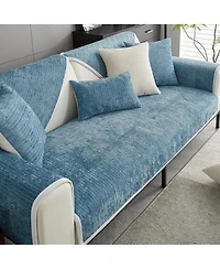 FunnyFuzzy Striped Chenille Couch Cover, 35.4x70.9 inch