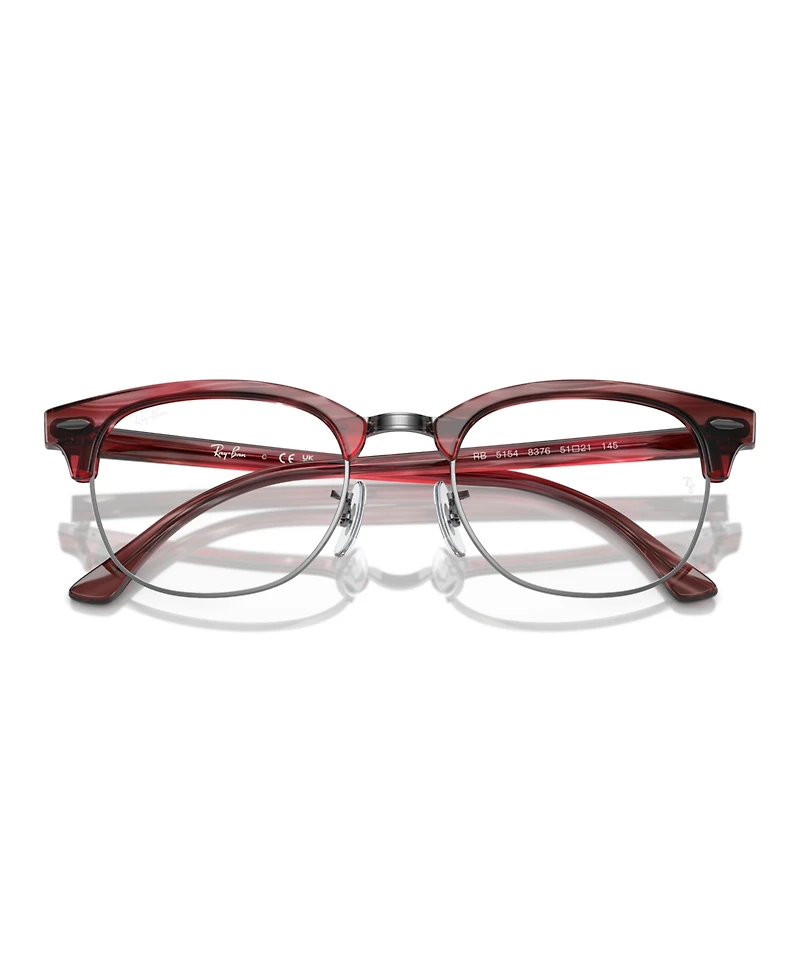 Ray-Ban Square Unisex Clubmaster Optics Eyeglasses, RB5154