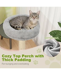 Cozito Cat Tree 48 inch Multi-Level with Large Condo and Top Perch
