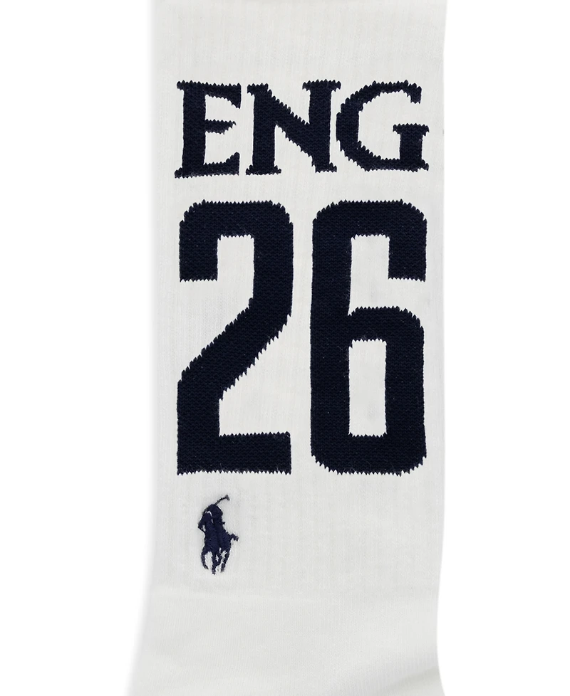 Polo Ralph Lauren Men's Embroidered Country England Crew Socks