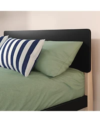 Max & Lily Bed Frame, Mid-Century Modern Solid Wood Platform for Kids, Strong Slat Support, No Box Spring Needed