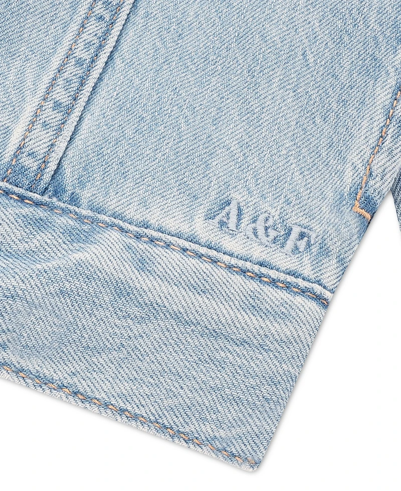 abercrombie kids Baby Girls' Oversized Dobby Jacket