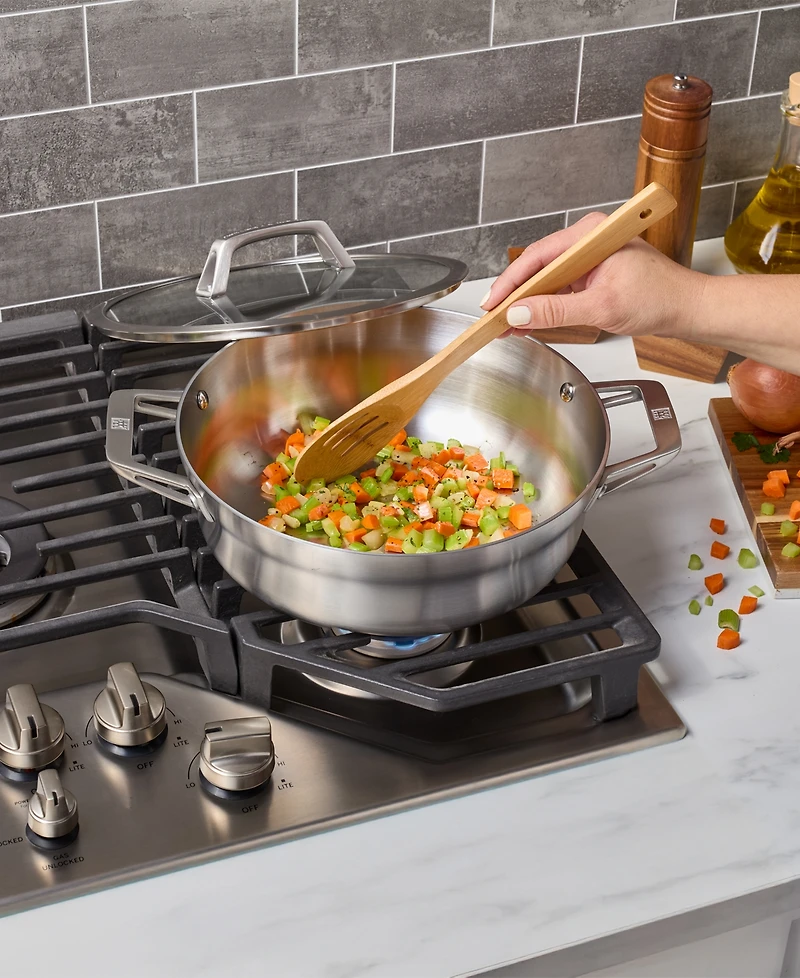 Zwilling Motion Stainless Steel 10.55" Chef's Pan with Lid