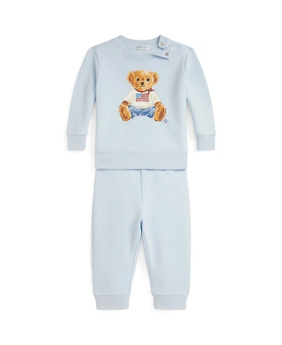 Polo Ralph Lauren Baby Boys' Bear Fleece Sweatshirt and Pants, 2-Piece Set