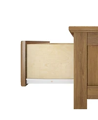 Max and Lily Nightstand with Storage Drawer, Small Solid Wood Bedside, Side Tables for Bedroom