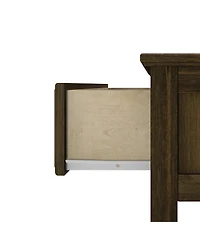 Max and Lily Nightstand with Storage Drawer, Small Solid Wood Bedside, Side Tables for Bedroom