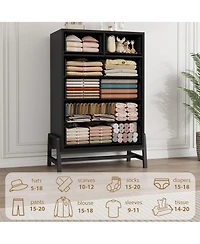 gaomon 6 Dresser for Bedroom, Freestanding 46.6 in Tall Drawer Dresser with Storage, Wooden Closet Storage Chest