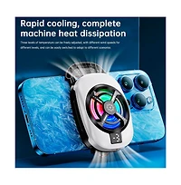 Artudatech Semiconductor Phone Cooler with 3-Speed Fan and Rgb Light