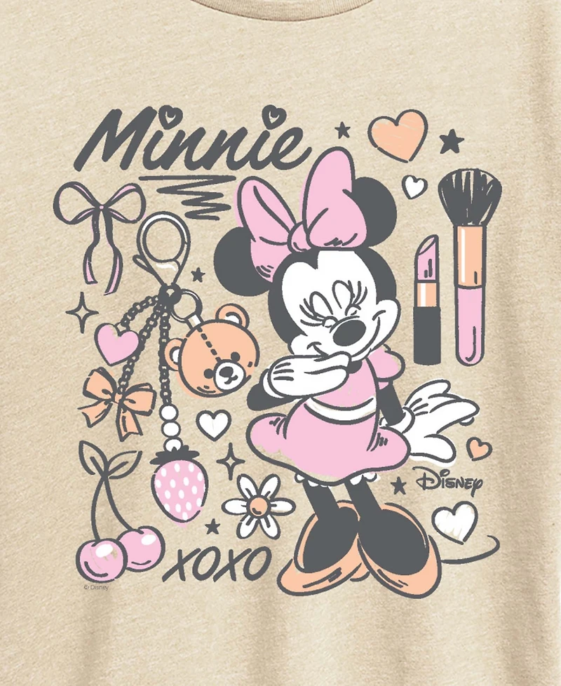 Hybrid Apparel Plus Disney Minnie Girly Grid Short-Sleeve Graphic T-Shirt