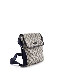 Pre-Owned Gucci Small Flap Messenger Gg Coated Canvas