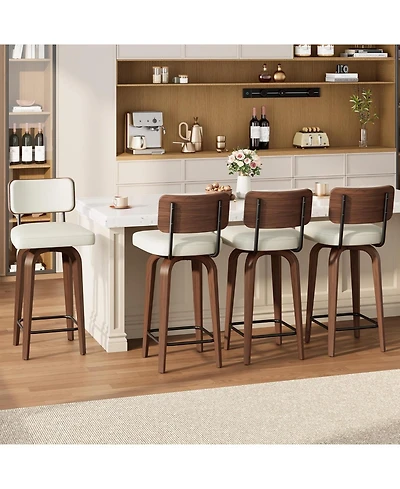 gaomon Swivel Bar Stools Set of 4