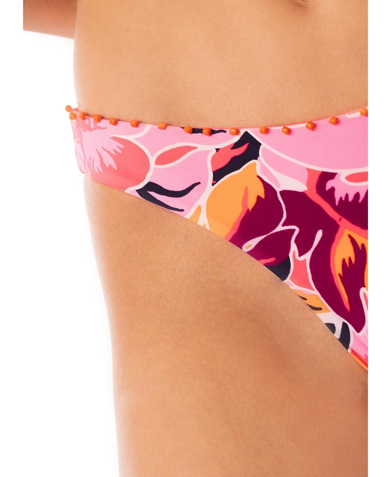 Maaji Women's Coral Leafy Sublimity Bikini Bottom
