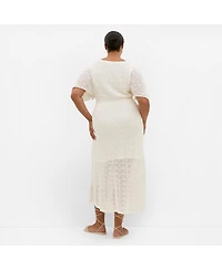 City Chic Women's Cassie Crochet Knit Dress