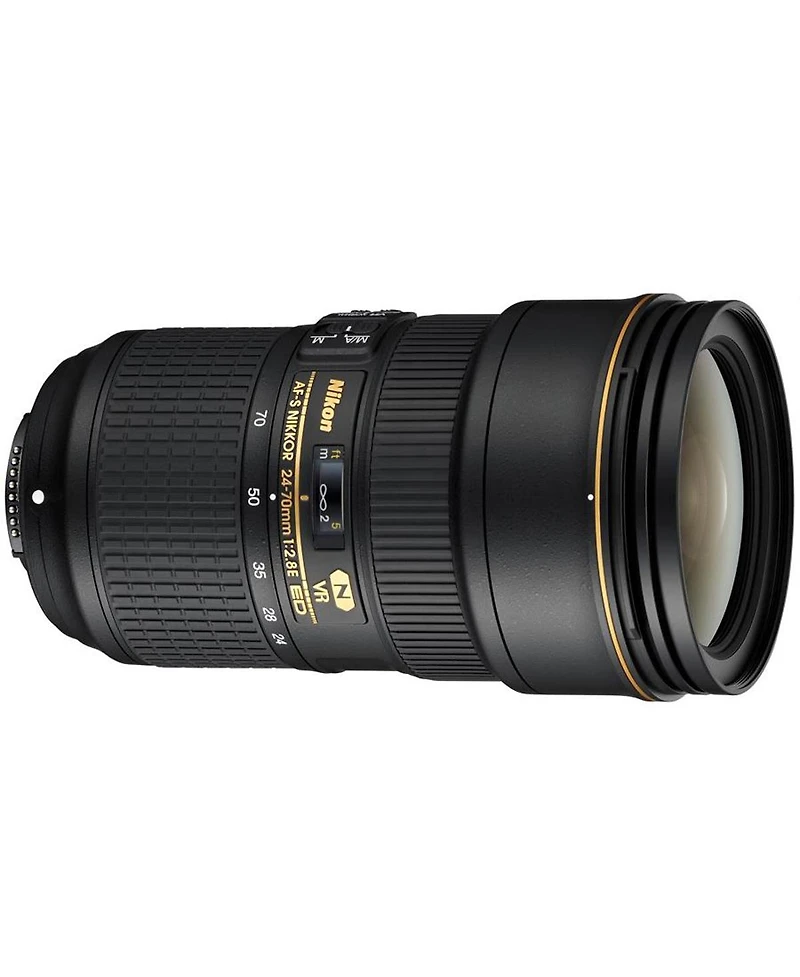 Nikon 24-70mm f/2.8E Ed-if Af-s Vr Nikkor Lens, Bundle with Flashpoint Zoom Li-on X R2 Flash Speedlight for Nikon, Cleaning Kit