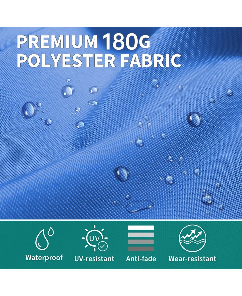 gaomon Large Outdoor 15FT Double-Sided Rectangular Patio Umbrella with Base for Pool, Lawn