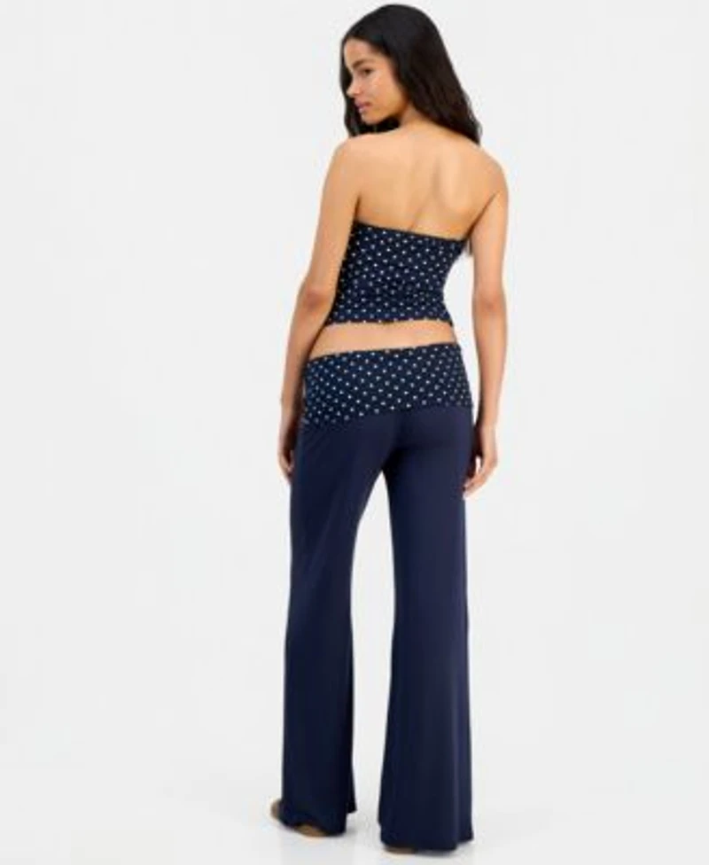 Just Polly Tube Top Fold Over Leggings
