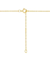 Macy's Created White Opal (6mm) Heart Pendant Necklace 10k Yellow Gold (Also Available Pink & Blue Opal)