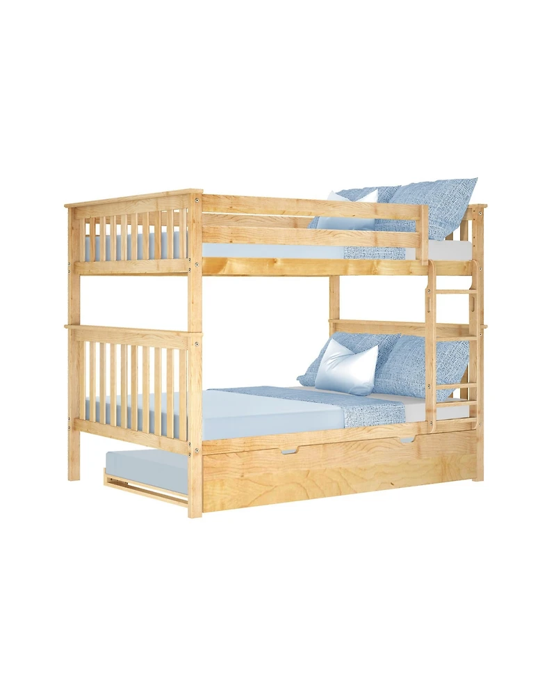 Max & Lily Full Over Bunk Bed With Trundle