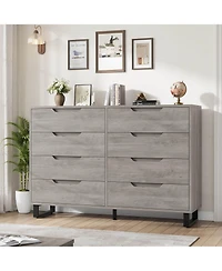 gaomon 8 Drawer Dresser for Bedroom, 55" Wide Freestanding Storage Chest Living Room or Hallway