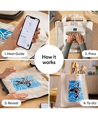 Cricut EasyPress Se - 9 in x 9 in + Cricut EasyPress Mat, 12 in x 12 in