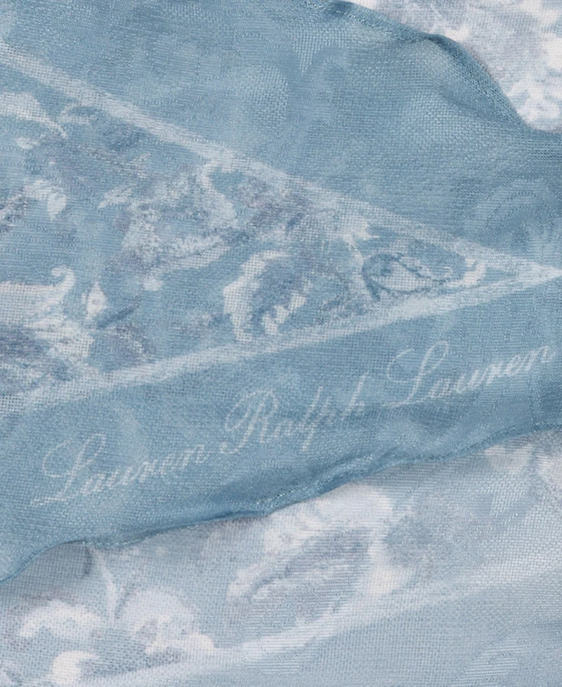 Lauren Ralph Lauren Tonal Floral Small Diamond Scarf