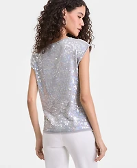 I.n.c. International Concepts Women's Sequin Cap-Sleeve Sweater, Macy's Exclusive