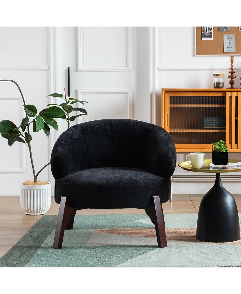 Dyhome 25.98'' Upholstered Fabric Accent Chairs Armchair