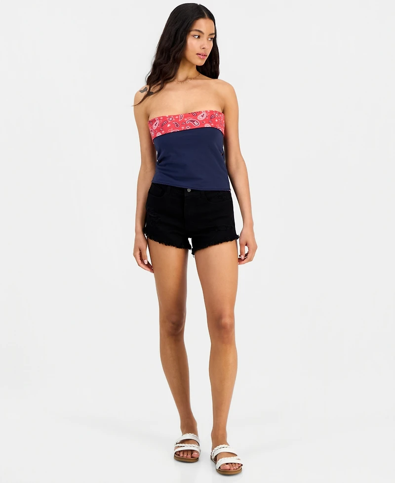 Madden Girl Juniors' Printed Reversible Tube Top