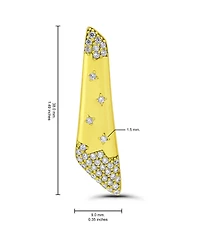 Christian Siriano New York 14k Gold-Plated Polish Linear Post Earrings