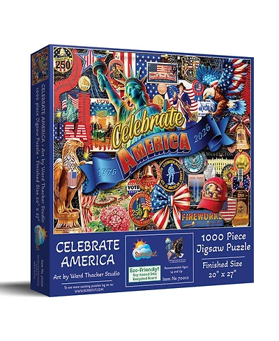 SunsOut Celebrate America 1000 piece Jigsaw Puzzle for Adults Fourth of July