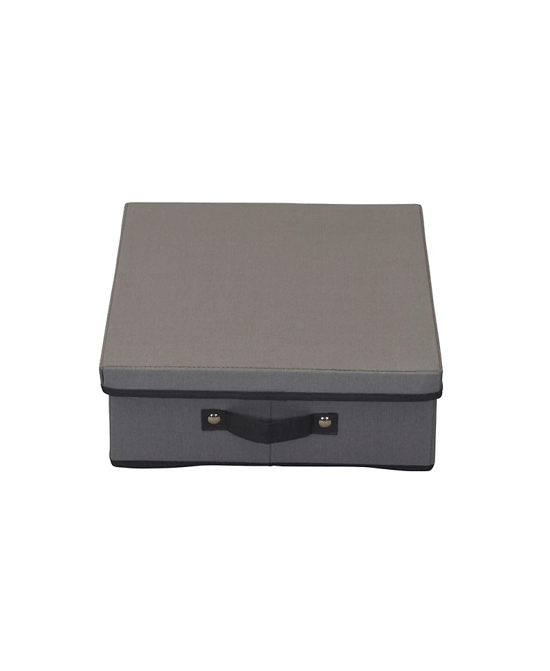 Household Essentials Platter Storage Chest, Gray