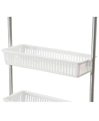 Household Essentials Over the Door Storage Rack, 6 Basket Door Organizer