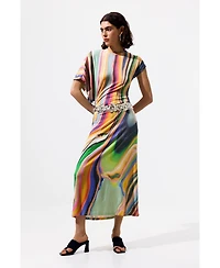 Desigual Women's Long wave dress