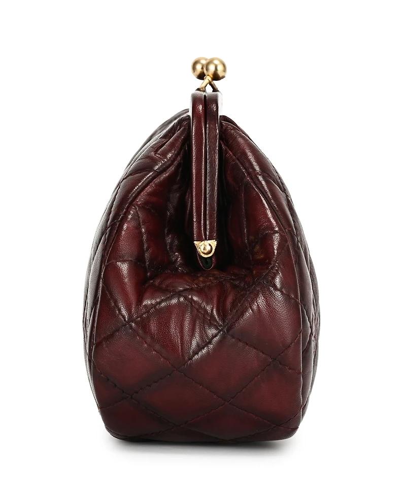 Old Trend Petunia Small Quilted Leather Crossbody Handbag