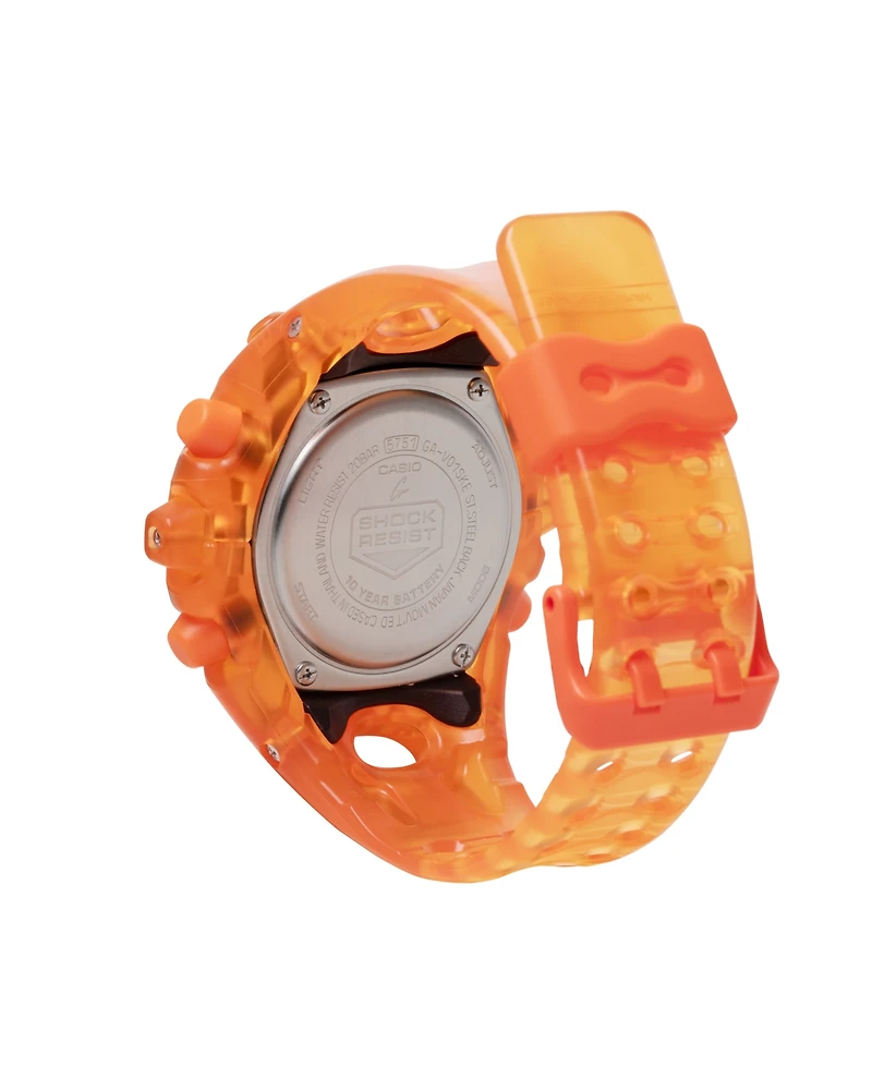 G-Shock Men's Japanese Quartz Analog Digital Orange Resin Watch 58.2mm