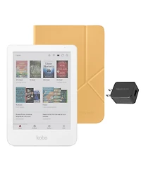 Kobo Clara Colour eReader with Butter SleepCover Case and Ac Bundle