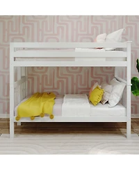 Max & Lily Solid Wood Twin over Bunk Bed with Ladder on End