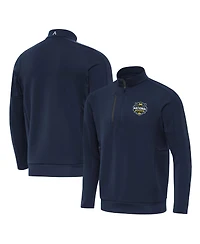 Antigua Men's Navy Michigan Wolverines 2026 Ncaa Basketball National Champions Generation Quarter-Zip Pullover Sweatshirt