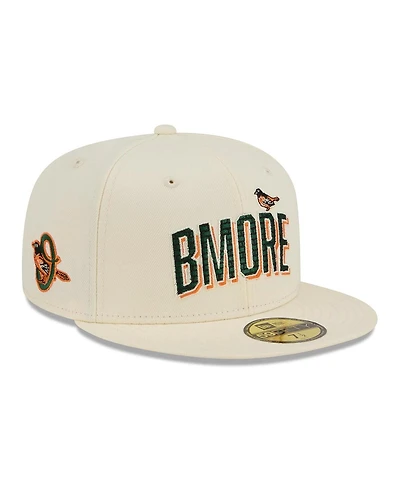 New Era Men's Cream Baltimore Orioles 2026 City Connect 59FIFTY Fitted Hat