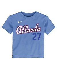 Nike Toddler Austin Riley Powder Blue Atlanta Braves 2026 City Connect Name Number T-Shirt