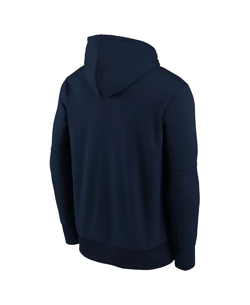 Nike Big Boys and Girls Navy Cleveland Guardians Authentic Collection Therma-fit Hoodie